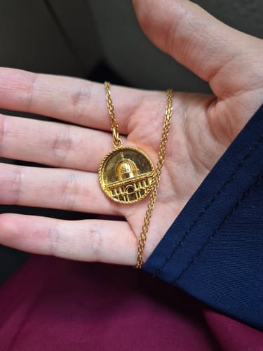 Customer photo review of Dome of the Rock Necklace | Palestine
