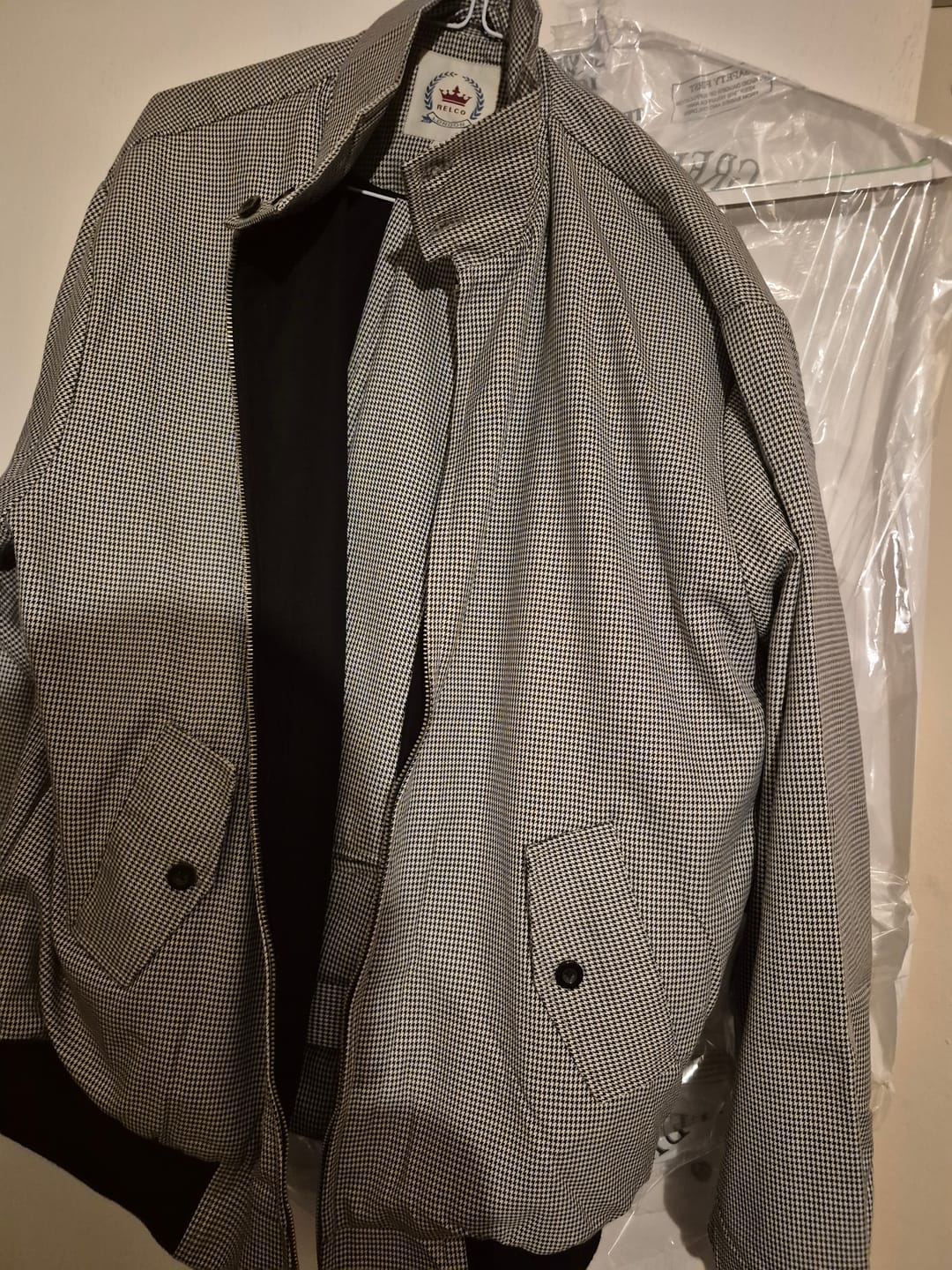 Customer photo review of Harrington Jacket - Dogtooth