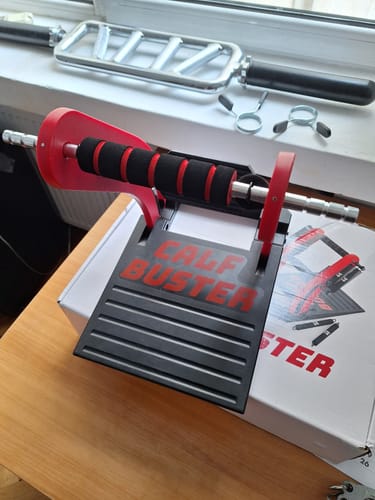 Customer photo review of Calf Buster V2 - Calf Extension Machine for Calf Growth, Strength, Rehab, Ankle Strength