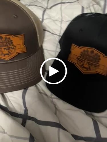 Customer video review of Richardson 112 Genuine Leather Patch Hats Laser Engraved