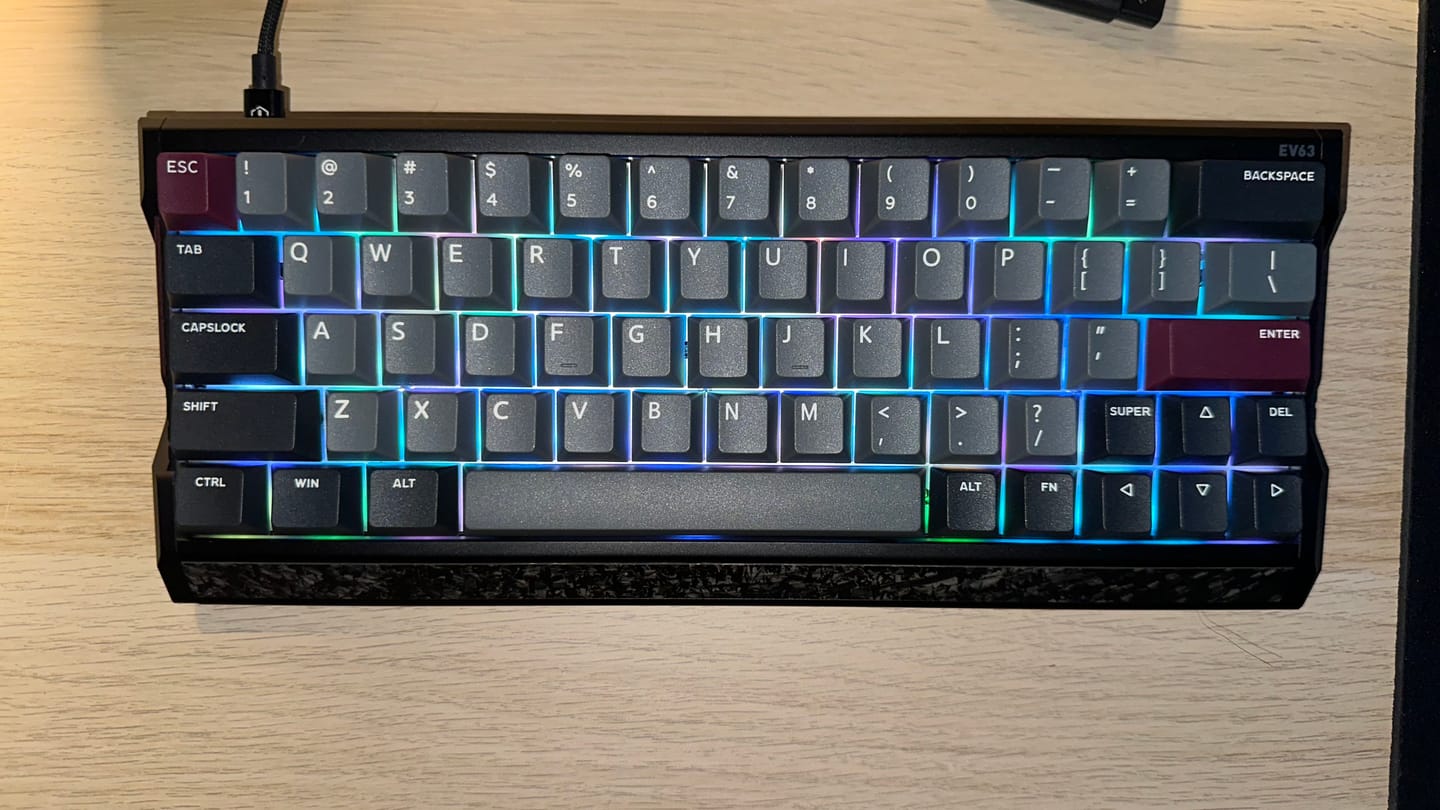 Customer photo review of IQUNIX EV63 Hall Effect Keyboard