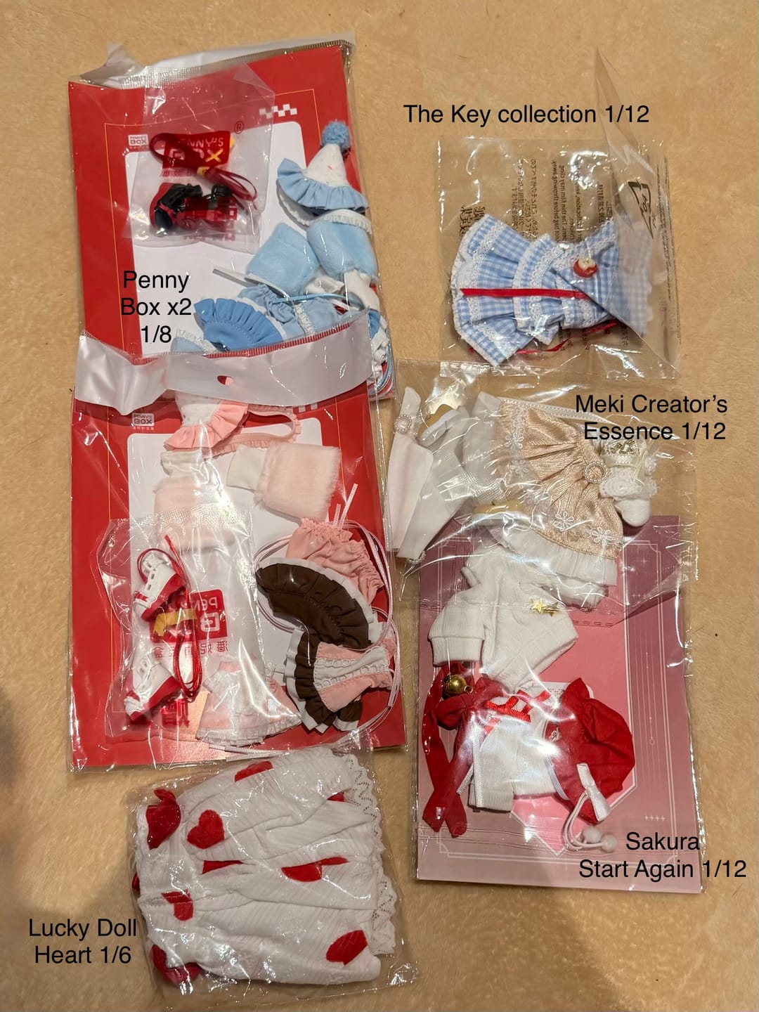 Customer photo review of BJD Figure Clothes Lucky Bag