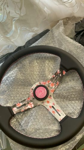 Customer photo review of Sakura Cherry Blossom Steering Wheel