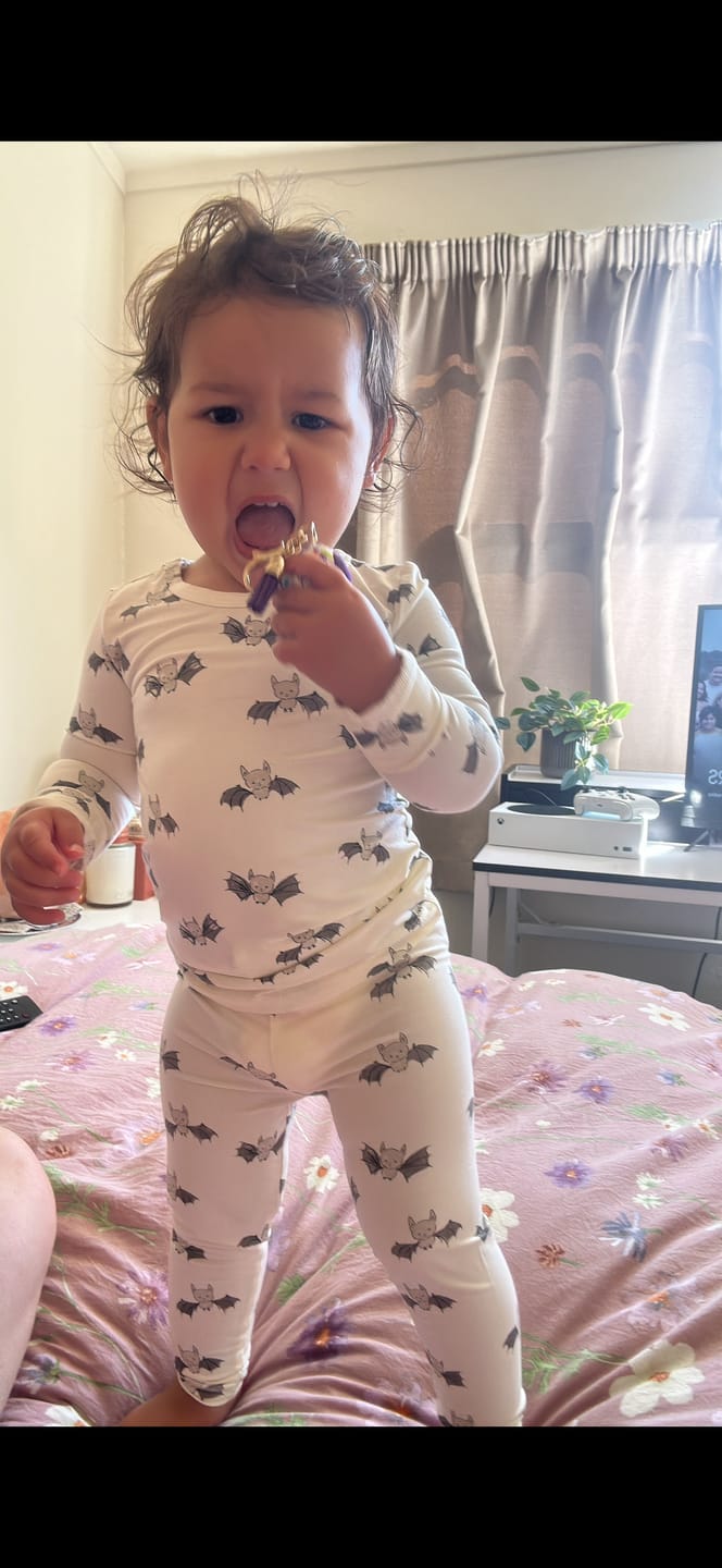 Customer photo review of Bamboo Pajama Set || Bats