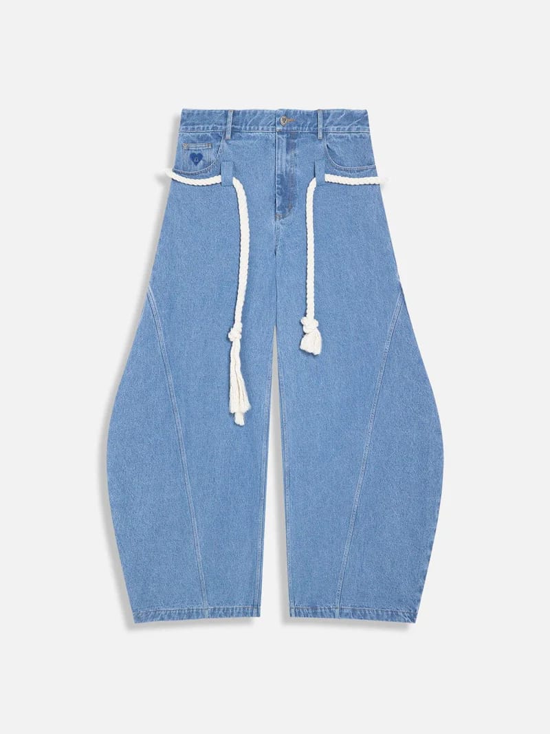 Customer photo review of Aelfric Eden Super Baggy Drawstring Waist Jeans