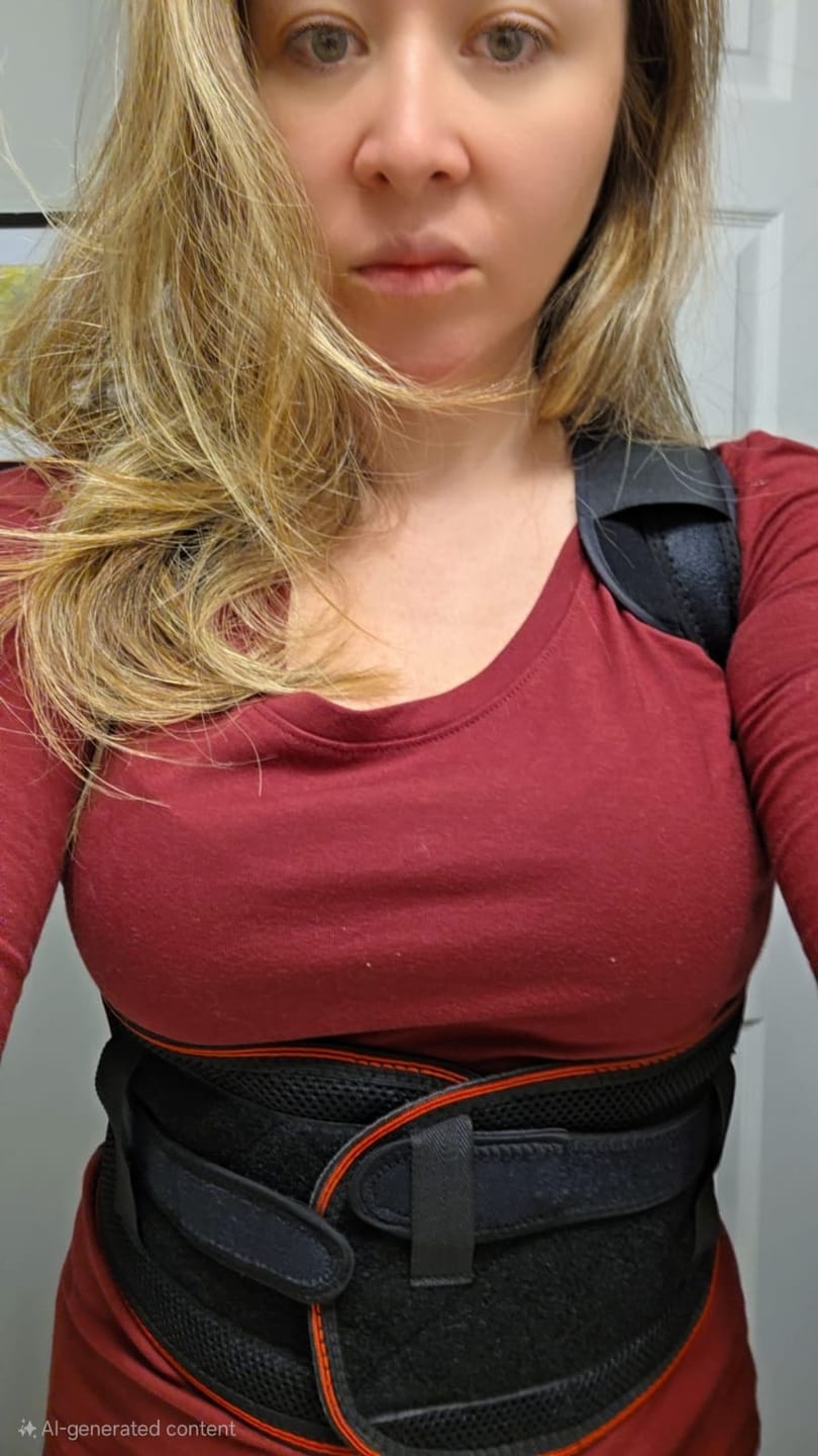 Customer photo review of Elbow Pads with Compression Straps Prevent Elbow Injury – 2 Pack