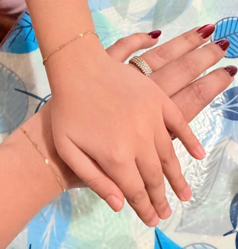 Customer photo review of Permanent Jewelry - Gold Filled/925