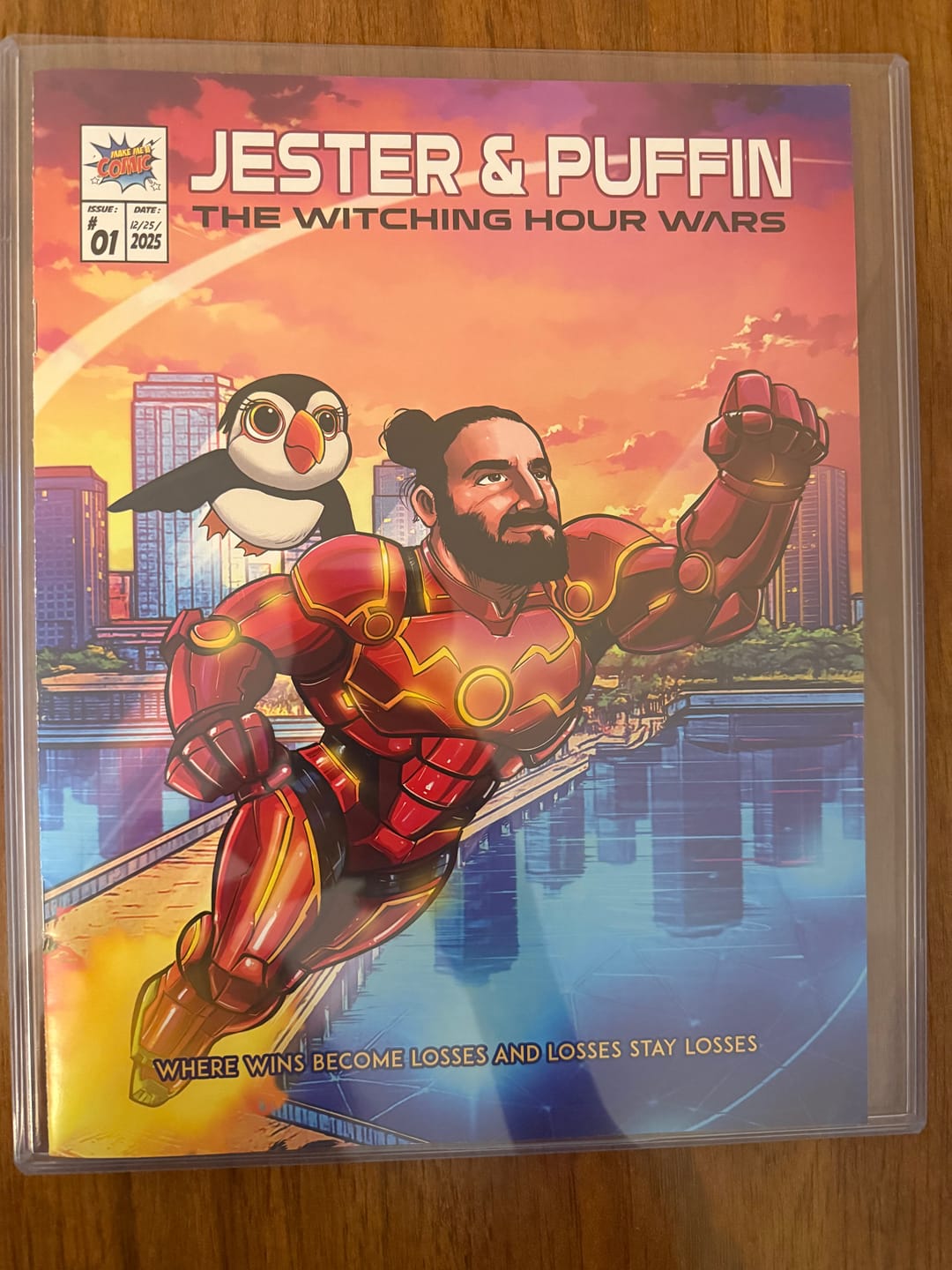Customer photo review of Turn your story into a fully illustated custom comic book