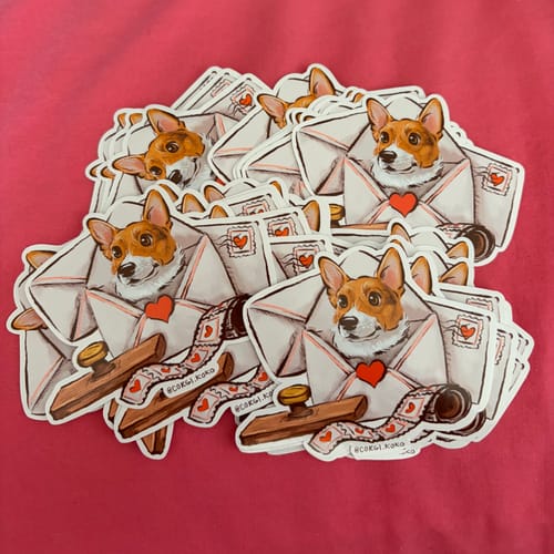 Customer photo review of 200 3.0" Custom Vinyl Stickers