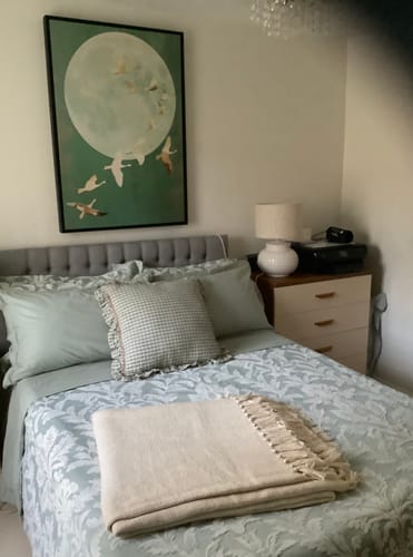 Customer photo review of Japanese Cranes Print