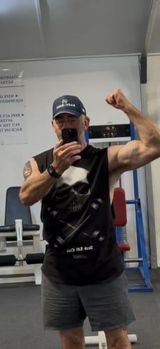 Customer photo review of Deadlift Club Oversized Tank | Men's Gym Singlet Australia | Premium Muscle Tank