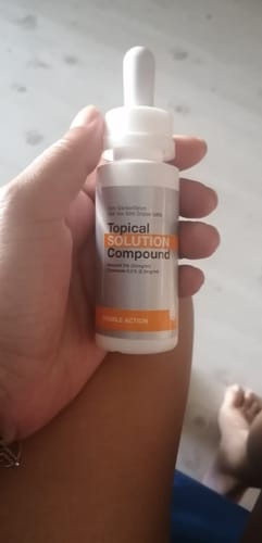 Customer photo review of Minoxidil DOUBLE ACTION Solution - MEN ONLY, 3x60ml pack