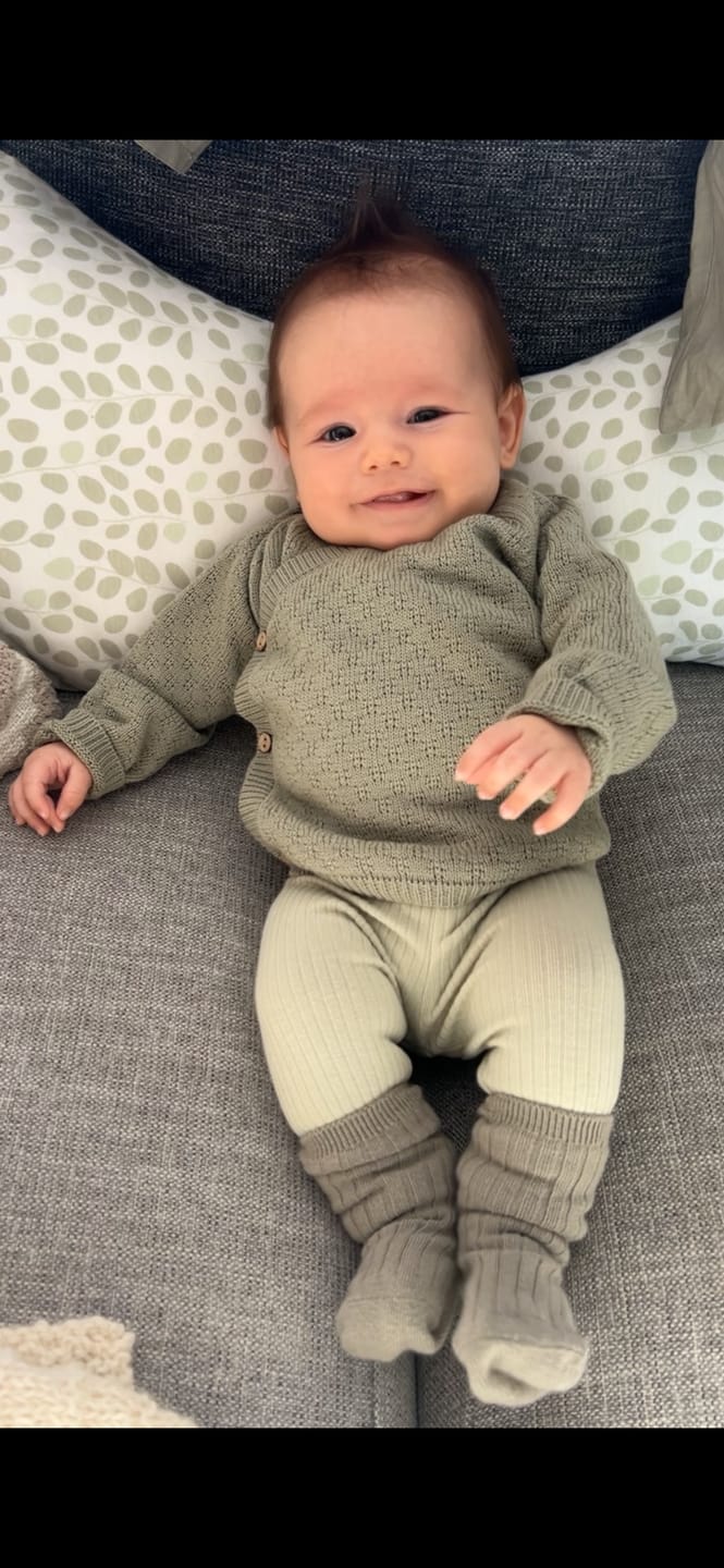 Customer photo review of Knit Wrap Top + Pant Set || Fern