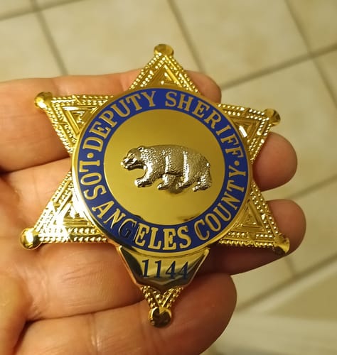 Customer photo review of Custom Badge Number Charges