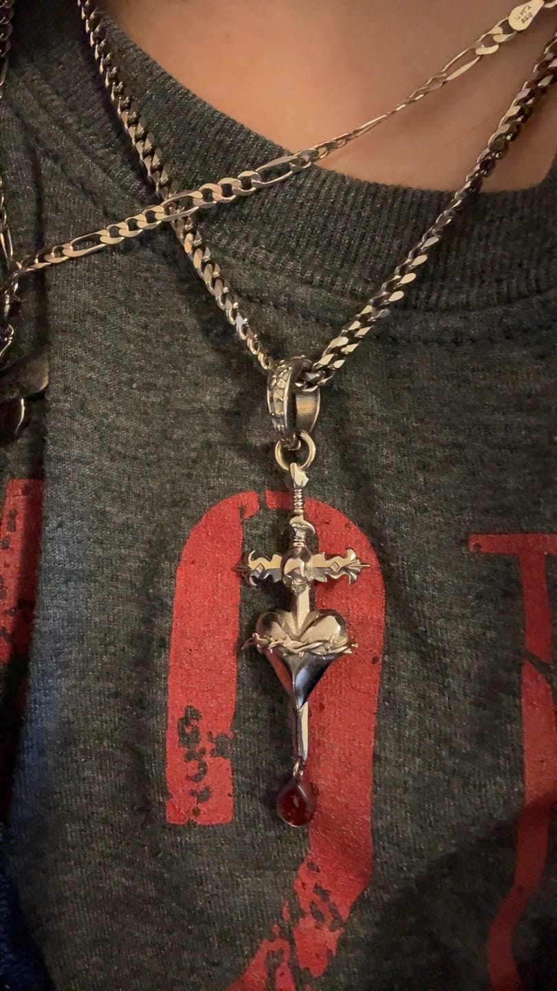Customer photo review of SACRIFICE PENDANT