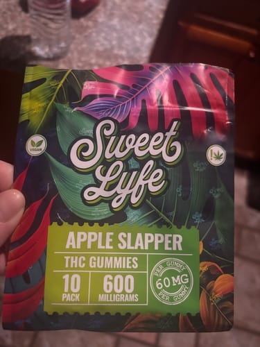 Customer photo review of Vegan Gummies 600 MG THC - Bag - Apple Slapper