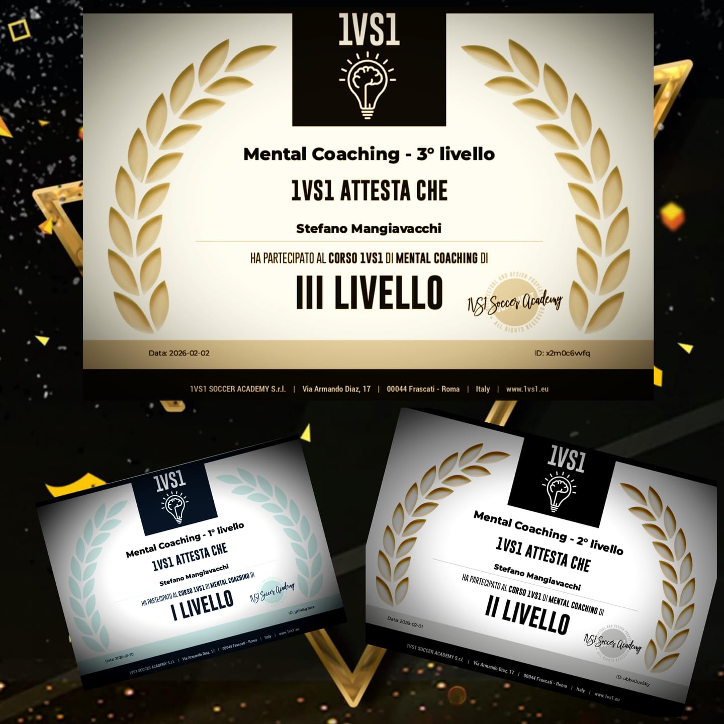 Customer photo review of Mental Coaching - Pacchetto 1° + 2° + 3° livello