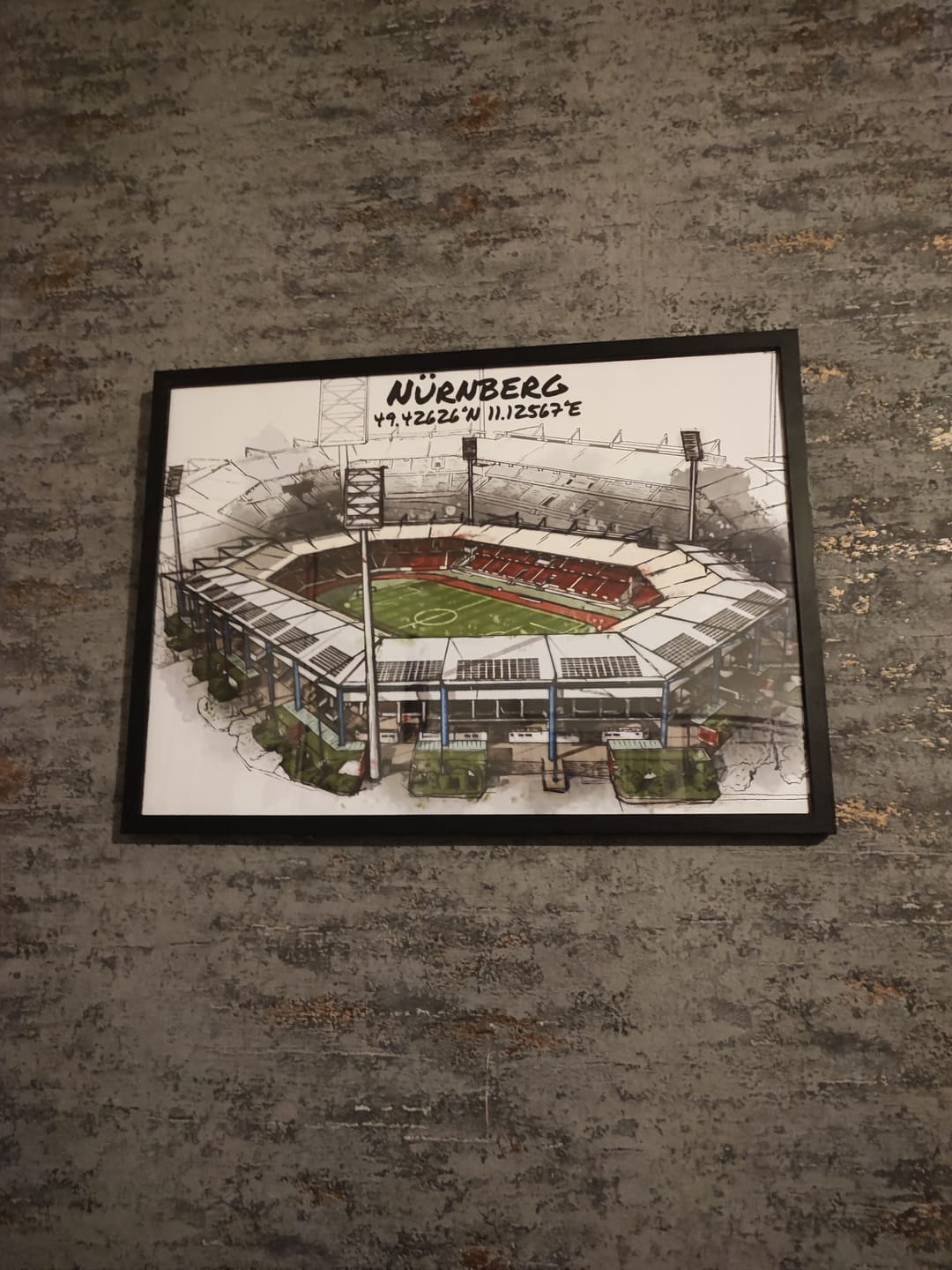 Customer photo review of Stadion Poster Nürnberg Art Print