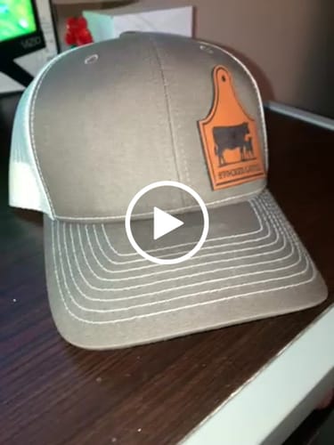 Customer video review of Premium Custom Leather Patch Hats (Wholesale)