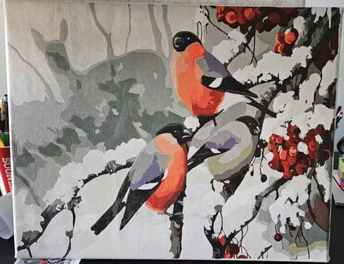 Customer photo review of Custom Pet Paint By Numbers