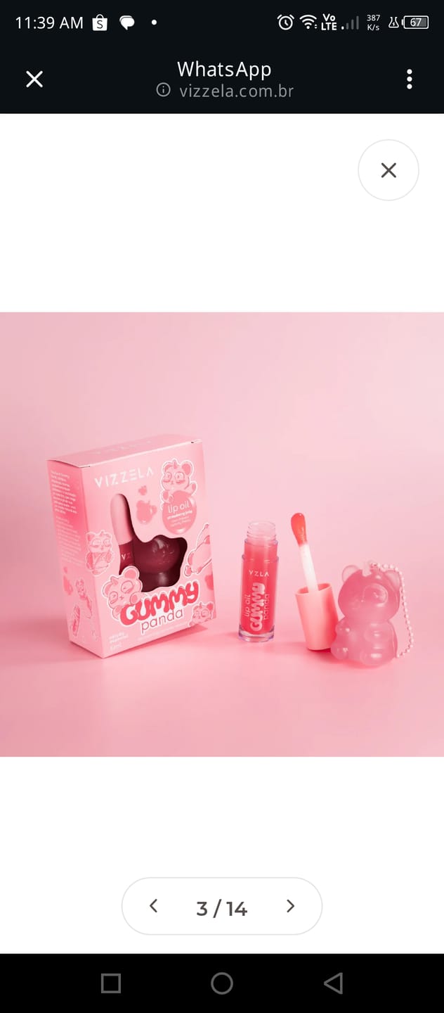 Customer photo review of Máscara para Cílios Big No Panda Cherry - Bordô
