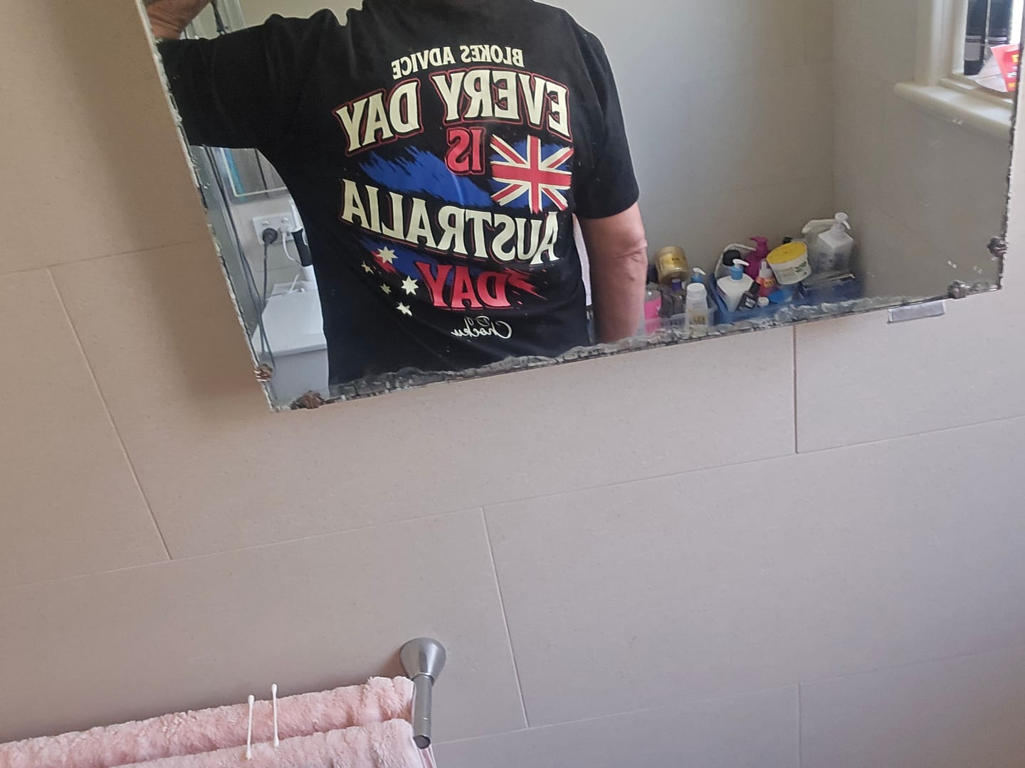 Customer photo review of Big Chocky | Aussie Day Tee