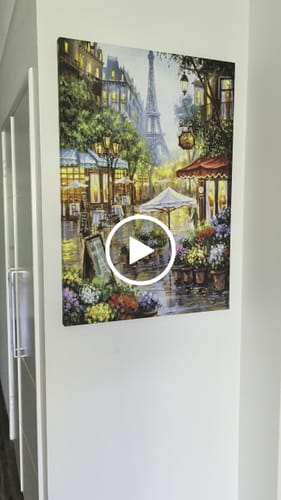 Customer video review of EIFFEL FLEURS CANVAS