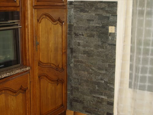 Customer photo review of Pierre Naturelle Parement Adhésive Gris New York Brillant