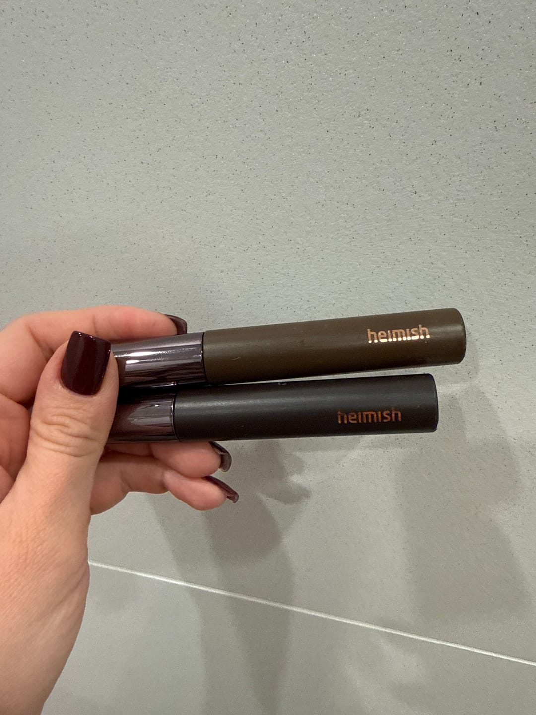 Customer photo review of Pagarinoša skropstu tuša Heimish Dailism Smudge Stop Mascara