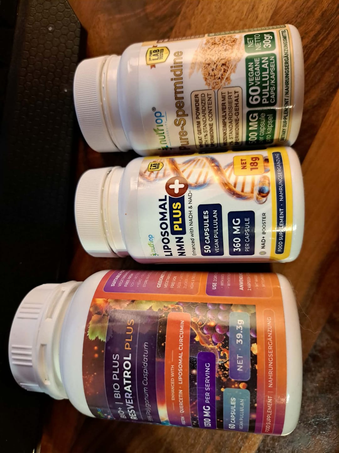 Customer photo review of Nutriop Longevity® Max Strength LIPOSOMAL NMN PLUS +, Enhanced with NADH & NAD+ - 360mg High-Potency Capsules (50 Count) - 18g