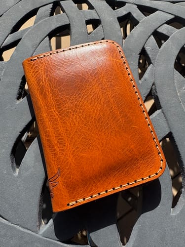 Customer photo review of The Tyler Vertical Wallet