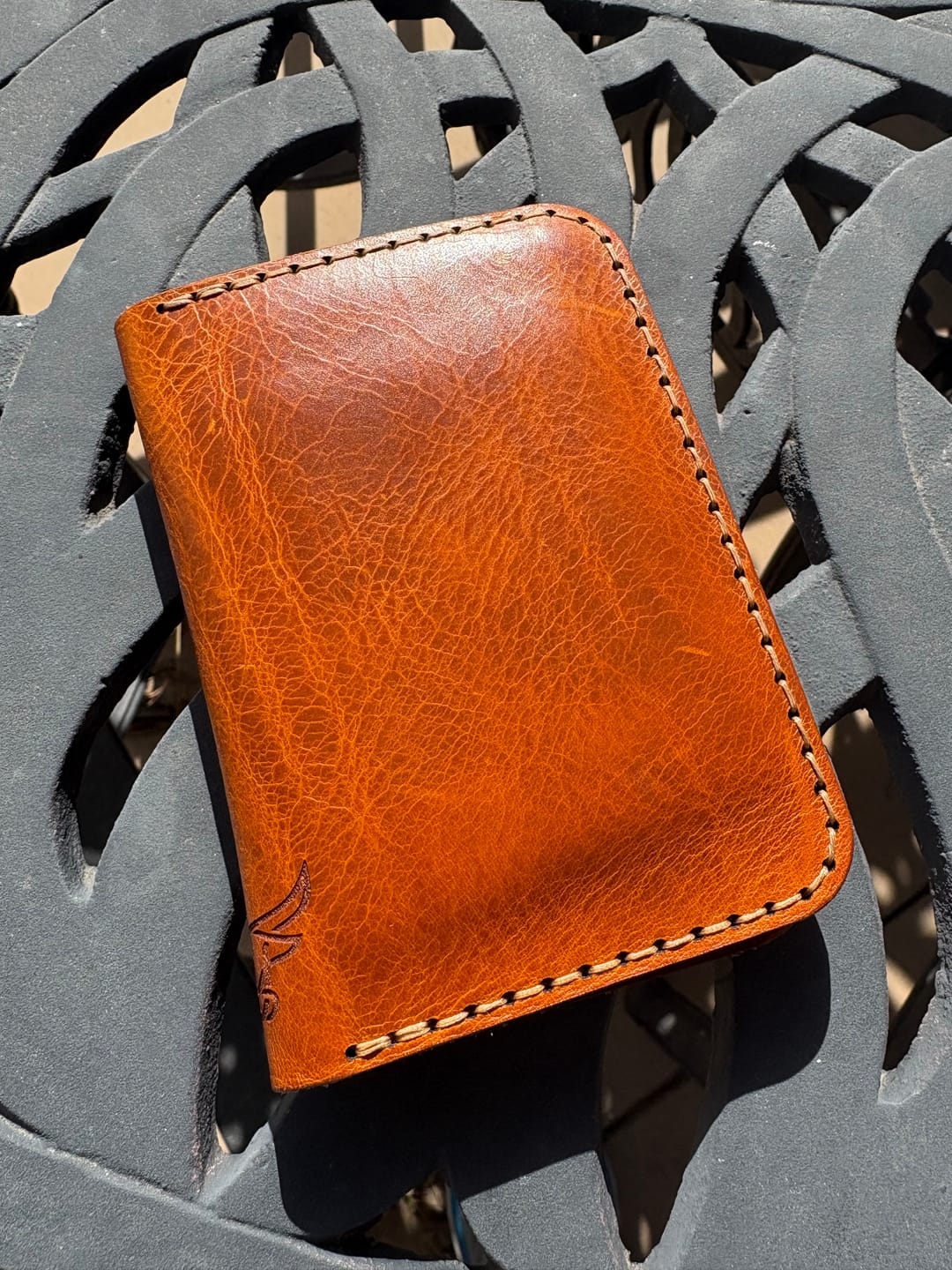 Customer photo review of The Tyler Vertical Wallet