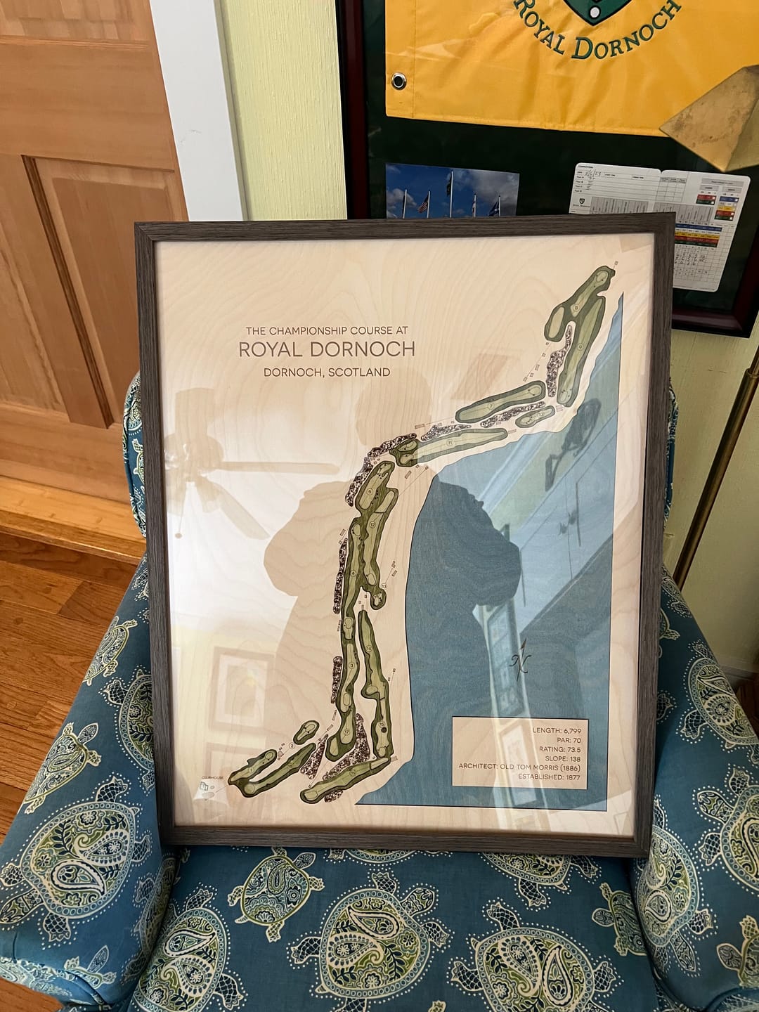 Customer photo review of Custom 3D Multi-Layer Golf Map