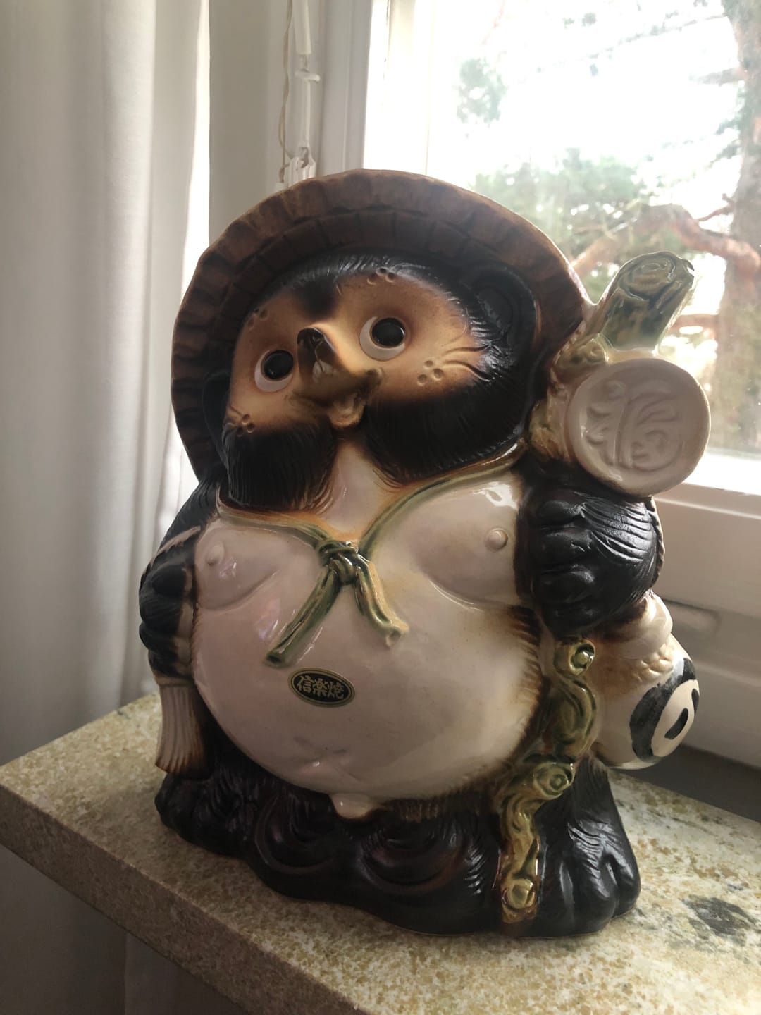 Customer photo review of Japansk mårdhund Statyett 25 cm