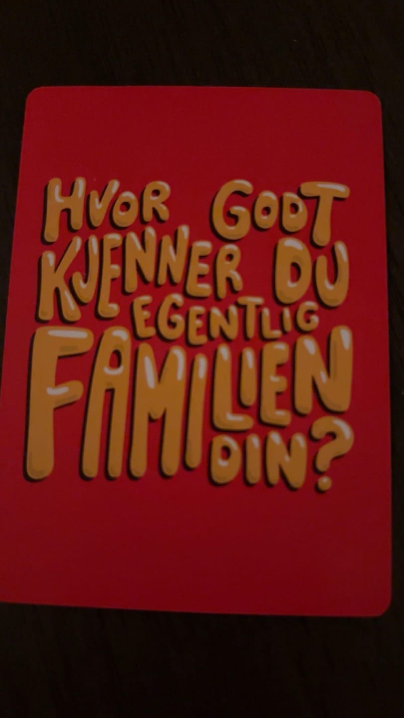 Customer photo review of Hvor Godt Kjenner Du Egentlig Familien Din?