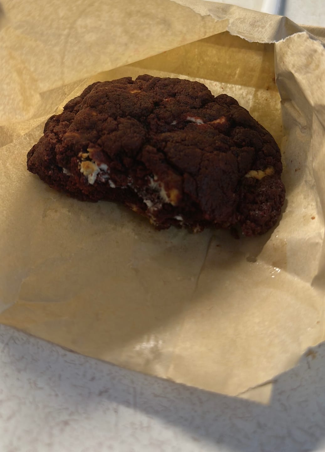 Customer photo review of Red Velvet New York Cookie