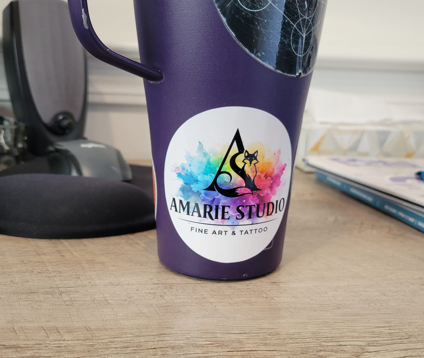 Customer photo review of Custom Die-Cut Vinyl Stickers