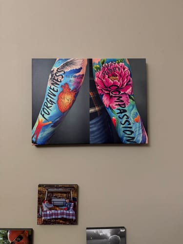 Customer photo review of Create Your Own Canvas Set - Landscape