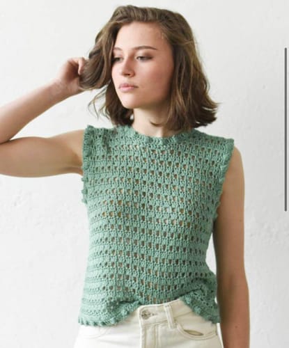 Customer photo review of CROCHET KIT LUNA TOP