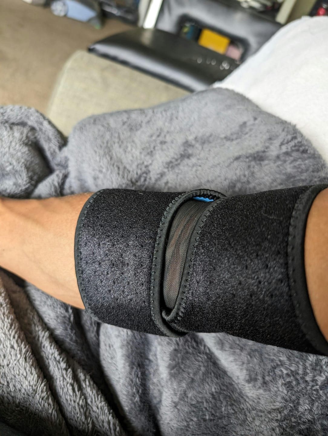 Customer photo review of Sports Elbow Braces for Kids with Protective Pad - 2 Pack