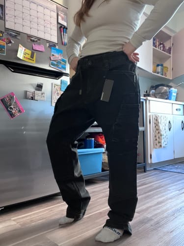 Customer photo review of RX-1 Relaxed Work Jeans Stonewashed Black