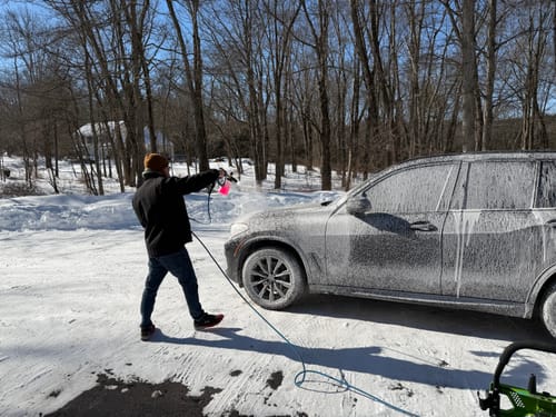 Customer photo review of Wide Mouth Foam Cannon