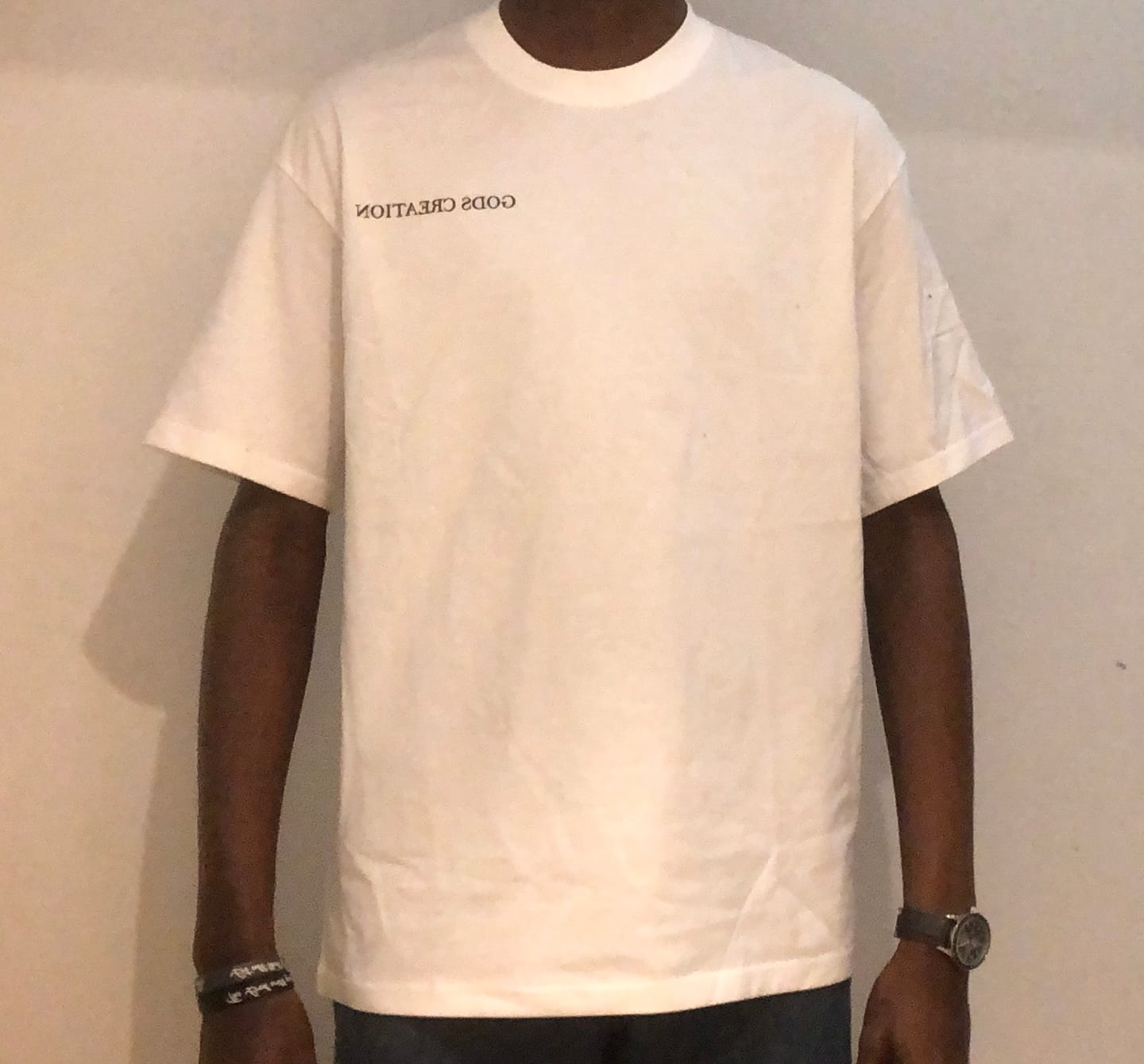 Customer photo review of Eternal Life Shirt - White