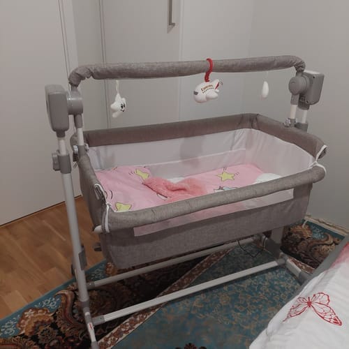 Customer photo review of Bedside Crib - Vaggande Barnsäng