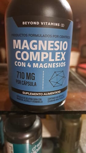 Customer photo review of Magnesio complex con 4 magnesios - 180 cápsulas