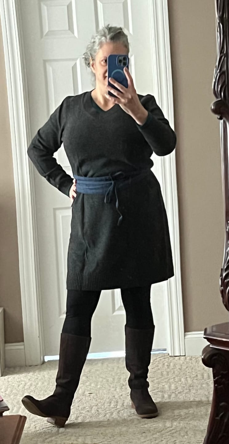 Customer photo review of NEW! Wool Obi Wrap Belt