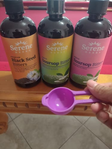 Customer photo review of Soursop Bitters: Mixed Berries Flavor