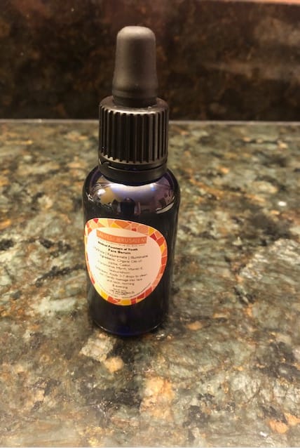 Customer photo review of The Biblical Fountain of Youth Face Serum