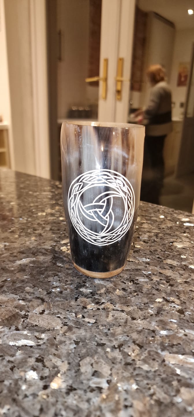 Customer photo review of Mystery Viking Drinking Horn