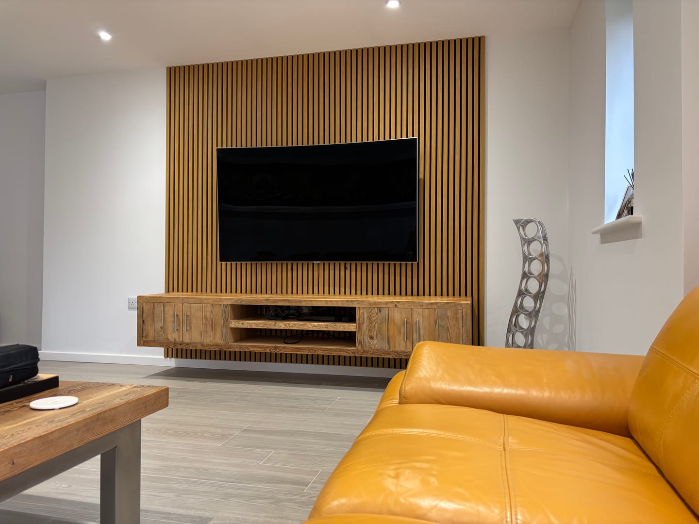 Customer photo review of Sample - Wooden Wall Panel | Mocca